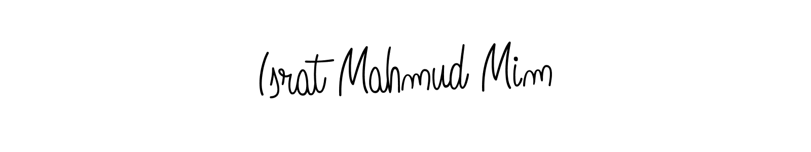 Create a beautiful signature design for name Israt Mahmud Mim. With this signature (Angelique-Rose-font-FFP) fonts, you can make a handwritten signature for free. Israt Mahmud Mim signature style 5 images and pictures png