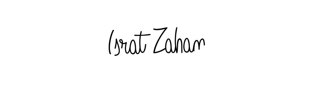 Angelique-Rose-font-FFP is a professional signature style that is perfect for those who want to add a touch of class to their signature. It is also a great choice for those who want to make their signature more unique. Get Israt Zahan name to fancy signature for free. Israt Zahan signature style 5 images and pictures png