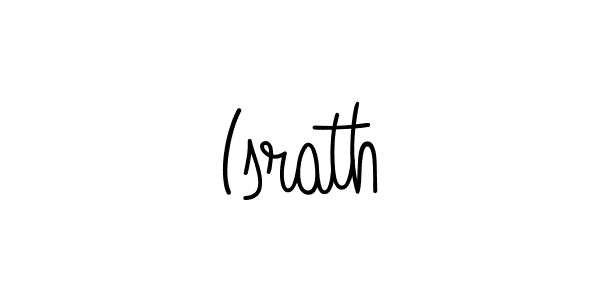 Make a beautiful signature design for name Israth. With this signature (Angelique-Rose-font-FFP) style, you can create a handwritten signature for free. Israth signature style 5 images and pictures png