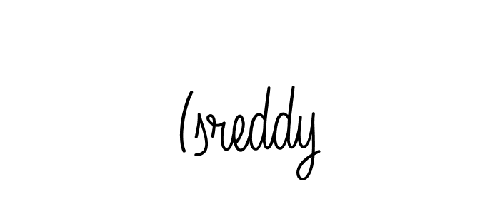 The best way (Angelique-Rose-font-FFP) to make a short signature is to pick only two or three words in your name. The name Isreddy include a total of six letters. For converting this name. Isreddy signature style 5 images and pictures png