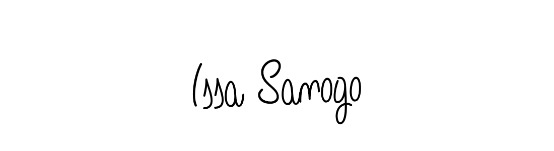 How to make Issa Sanogo name signature. Use Angelique-Rose-font-FFP style for creating short signs online. This is the latest handwritten sign. Issa Sanogo signature style 5 images and pictures png