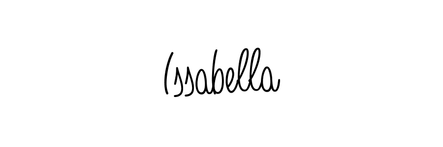 You should practise on your own different ways (Angelique-Rose-font-FFP) to write your name (Issabella) in signature. don't let someone else do it for you. Issabella signature style 5 images and pictures png