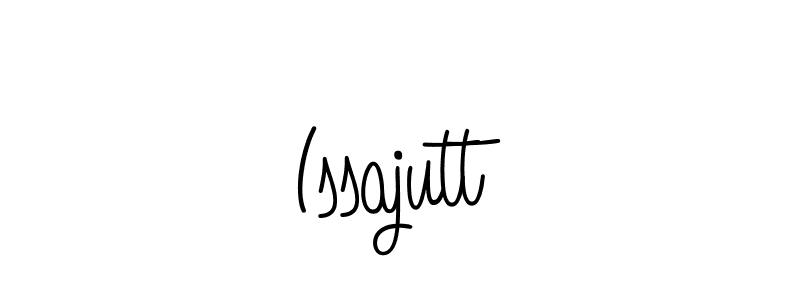 You should practise on your own different ways (Angelique-Rose-font-FFP) to write your name (Issajutt) in signature. don't let someone else do it for you. Issajutt signature style 5 images and pictures png