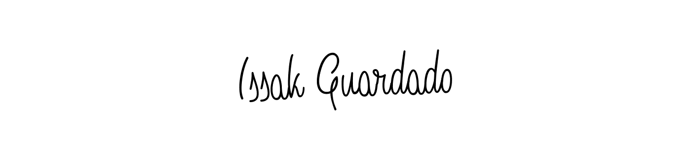 Make a beautiful signature design for name Issak Guardado. With this signature (Angelique-Rose-font-FFP) style, you can create a handwritten signature for free. Issak Guardado signature style 5 images and pictures png