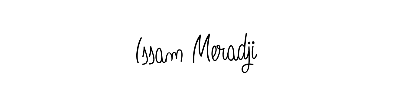Create a beautiful signature design for name Issam Meradji. With this signature (Angelique-Rose-font-FFP) fonts, you can make a handwritten signature for free. Issam Meradji signature style 5 images and pictures png