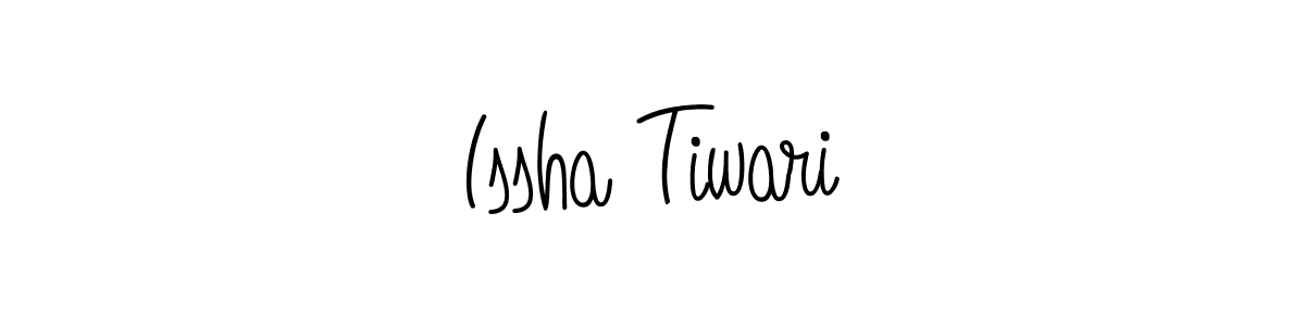 You should practise on your own different ways (Angelique-Rose-font-FFP) to write your name (Issha Tiwari) in signature. don't let someone else do it for you. Issha Tiwari signature style 5 images and pictures png