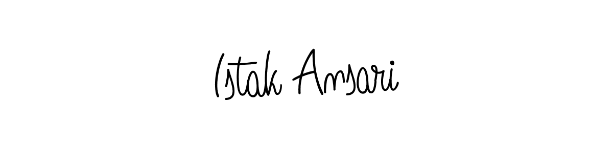 Also we have Istak Ansari name is the best signature style. Create professional handwritten signature collection using Angelique-Rose-font-FFP autograph style. Istak Ansari signature style 5 images and pictures png