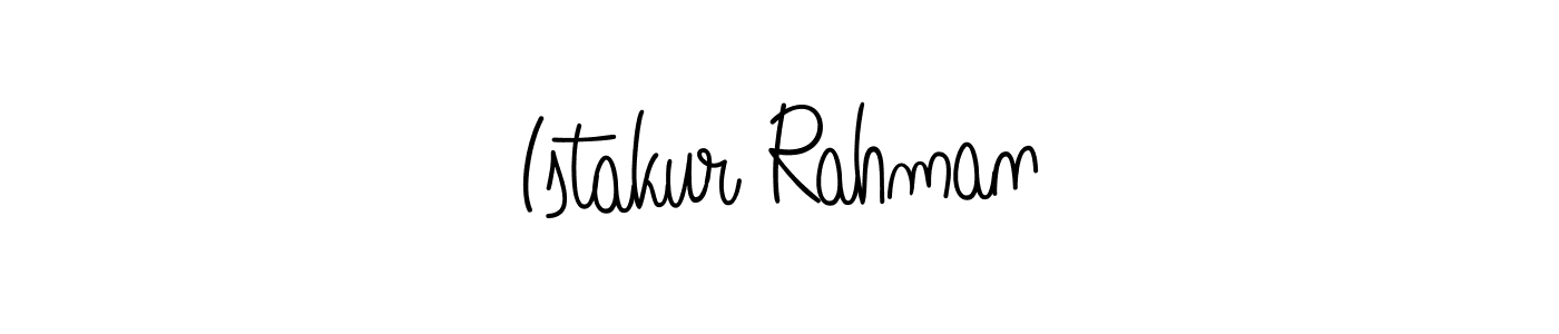 Make a beautiful signature design for name Istakur Rahman. With this signature (Angelique-Rose-font-FFP) style, you can create a handwritten signature for free. Istakur Rahman signature style 5 images and pictures png