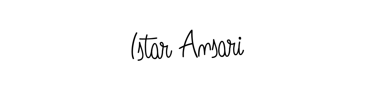 How to make Istar Ansari signature? Angelique-Rose-font-FFP is a professional autograph style. Create handwritten signature for Istar Ansari name. Istar Ansari signature style 5 images and pictures png