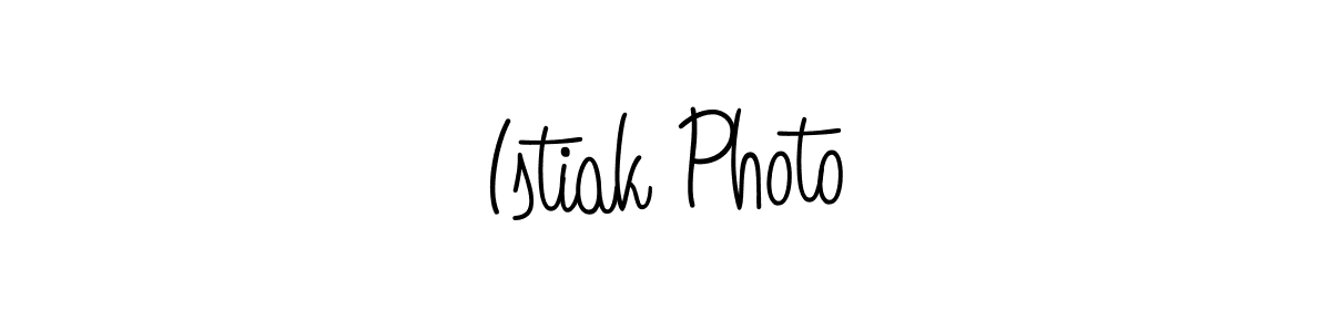 Make a beautiful signature design for name Istiak Photo. With this signature (Angelique-Rose-font-FFP) style, you can create a handwritten signature for free. Istiak Photo signature style 5 images and pictures png