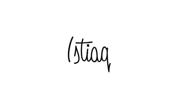 Design your own signature with our free online signature maker. With this signature software, you can create a handwritten (Angelique-Rose-font-FFP) signature for name Istiaq. Istiaq signature style 5 images and pictures png