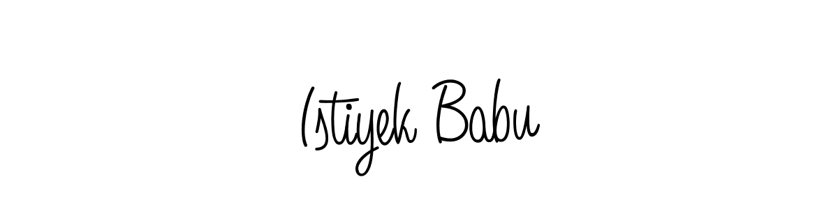 Similarly Angelique-Rose-font-FFP is the best handwritten signature design. Signature creator online .You can use it as an online autograph creator for name Istiyek Babu. Istiyek Babu signature style 5 images and pictures png