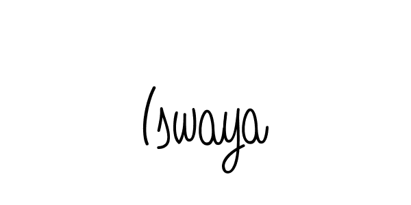 Make a beautiful signature design for name Iswaya. With this signature (Angelique-Rose-font-FFP) style, you can create a handwritten signature for free. Iswaya signature style 5 images and pictures png