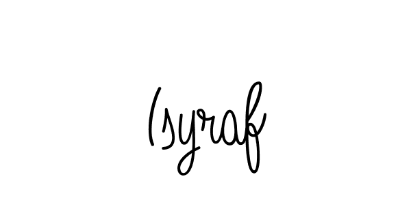 Create a beautiful signature design for name Isyraf. With this signature (Angelique-Rose-font-FFP) fonts, you can make a handwritten signature for free. Isyraf signature style 5 images and pictures png