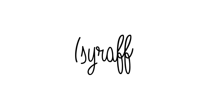 Use a signature maker to create a handwritten signature online. With this signature software, you can design (Angelique-Rose-font-FFP) your own signature for name Isyraff. Isyraff signature style 5 images and pictures png