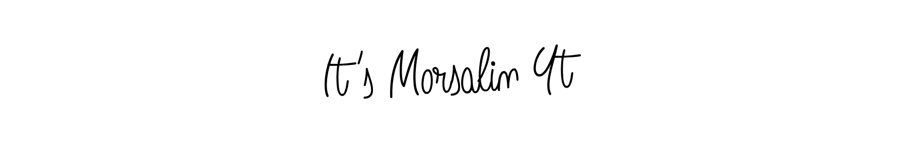 You should practise on your own different ways (Angelique-Rose-font-FFP) to write your name (It’s Morsalin Yt) in signature. don't let someone else do it for you. It’s Morsalin Yt signature style 5 images and pictures png