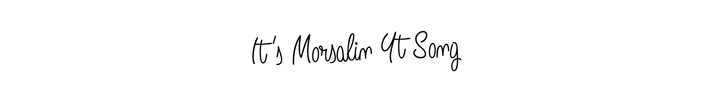 The best way (Angelique-Rose-font-FFP) to make a short signature is to pick only two or three words in your name. The name It’s Morsalin Yt Song include a total of six letters. For converting this name. It’s Morsalin Yt Song signature style 5 images and pictures png