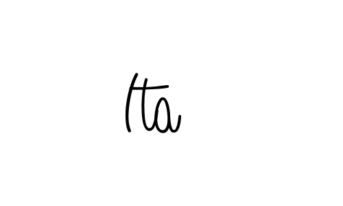 Once you've used our free online signature maker to create your best signature Angelique-Rose-font-FFP style, it's time to enjoy all of the benefits that Ita   name signing documents. Ita   signature style 5 images and pictures png