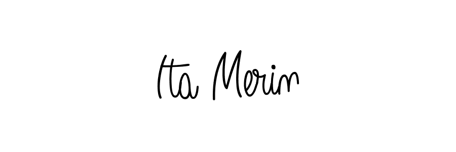 Make a beautiful signature design for name Ita Merin. Use this online signature maker to create a handwritten signature for free. Ita Merin signature style 5 images and pictures png