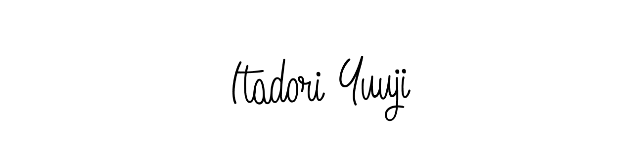 How to make Itadori Yuuji name signature. Use Angelique-Rose-font-FFP style for creating short signs online. This is the latest handwritten sign. Itadori Yuuji signature style 5 images and pictures png