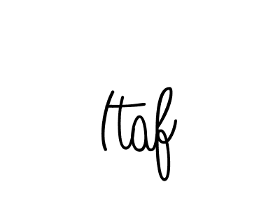 You should practise on your own different ways (Angelique-Rose-font-FFP) to write your name (Itaf) in signature. don't let someone else do it for you. Itaf signature style 5 images and pictures png