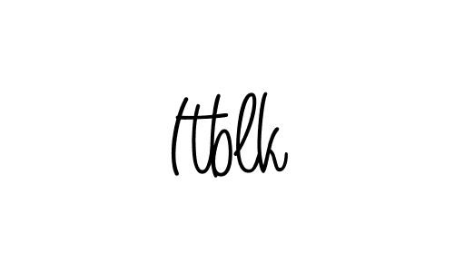 You should practise on your own different ways (Angelique-Rose-font-FFP) to write your name (Itblk) in signature. don't let someone else do it for you. Itblk signature style 5 images and pictures png