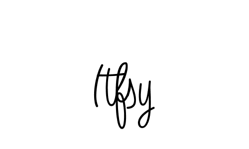 You should practise on your own different ways (Angelique-Rose-font-FFP) to write your name (Itfsy) in signature. don't let someone else do it for you. Itfsy signature style 5 images and pictures png