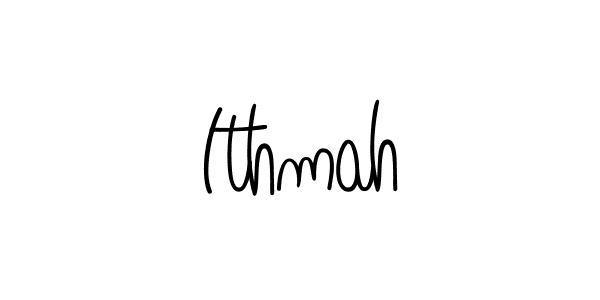 Make a beautiful signature design for name Ithmah. With this signature (Angelique-Rose-font-FFP) style, you can create a handwritten signature for free. Ithmah signature style 5 images and pictures png