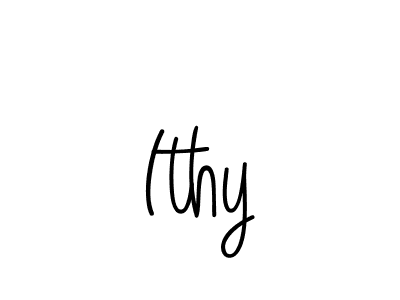 Use a signature maker to create a handwritten signature online. With this signature software, you can design (Angelique-Rose-font-FFP) your own signature for name Ithy. Ithy signature style 5 images and pictures png