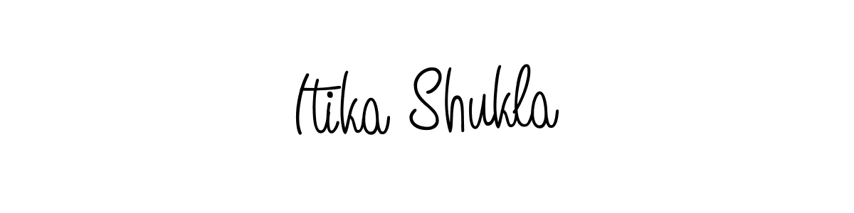 How to make Itika Shukla name signature. Use Angelique-Rose-font-FFP style for creating short signs online. This is the latest handwritten sign. Itika Shukla signature style 5 images and pictures png