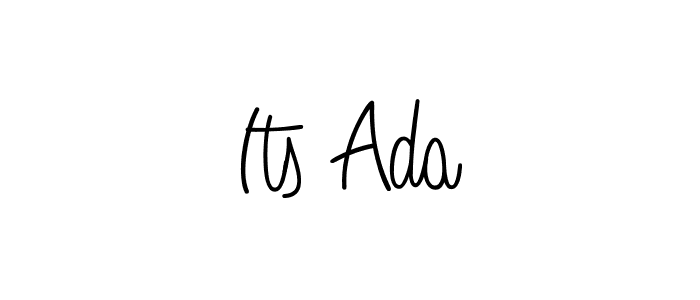 You should practise on your own different ways (Angelique-Rose-font-FFP) to write your name (Its Ada) in signature. don't let someone else do it for you. Its Ada signature style 5 images and pictures png