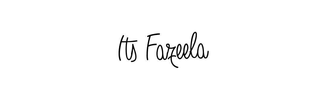 Its Fazeela stylish signature style. Best Handwritten Sign (Angelique-Rose-font-FFP) for my name. Handwritten Signature Collection Ideas for my name Its Fazeela. Its Fazeela signature style 5 images and pictures png