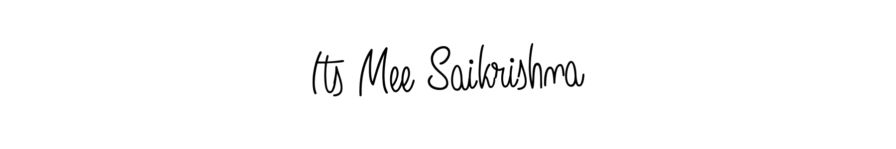 The best way (Angelique-Rose-font-FFP) to make a short signature is to pick only two or three words in your name. The name Its Mee Saikrishna include a total of six letters. For converting this name. Its Mee Saikrishna signature style 5 images and pictures png
