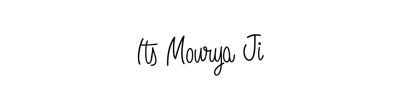 Design your own signature with our free online signature maker. With this signature software, you can create a handwritten (Angelique-Rose-font-FFP) signature for name Its Mourya Ji. Its Mourya Ji signature style 5 images and pictures png