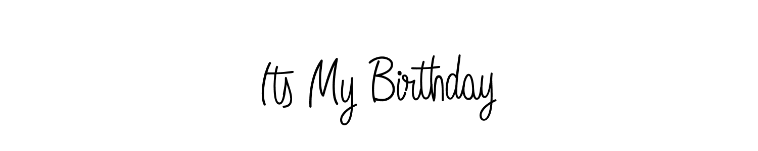You should practise on your own different ways (Angelique-Rose-font-FFP) to write your name (Its My Birthday) in signature. don't let someone else do it for you. Its My Birthday signature style 5 images and pictures png