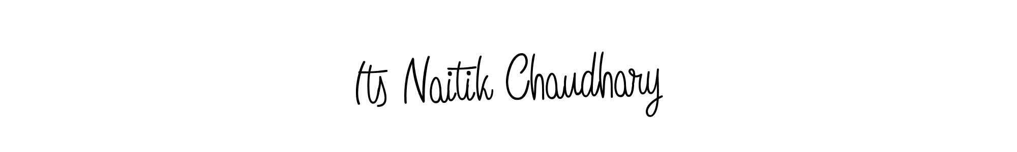 You should practise on your own different ways (Angelique-Rose-font-FFP) to write your name (Its Naitik Chaudhary) in signature. don't let someone else do it for you. Its Naitik Chaudhary signature style 5 images and pictures png