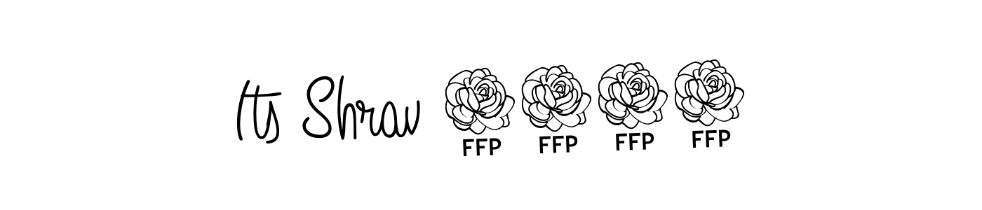 The best way (Angelique-Rose-font-FFP) to make a short signature is to pick only two or three words in your name. The name Its Shrav 0612 include a total of six letters. For converting this name. Its Shrav 0612 signature style 5 images and pictures png