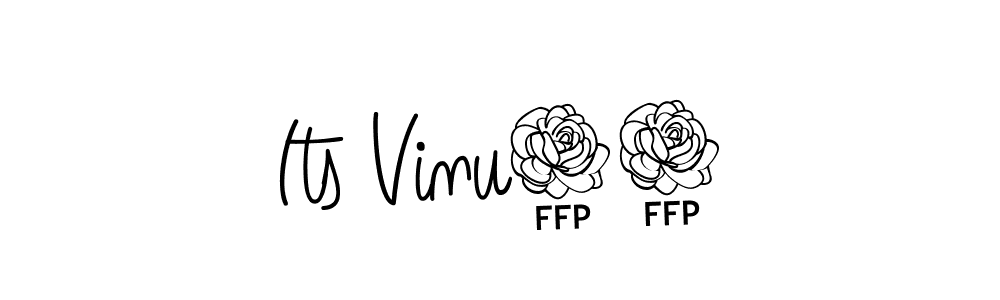 The best way (Angelique-Rose-font-FFP) to make a short signature is to pick only two or three words in your name. The name Its Vinu87 include a total of six letters. For converting this name. Its Vinu87 signature style 5 images and pictures png