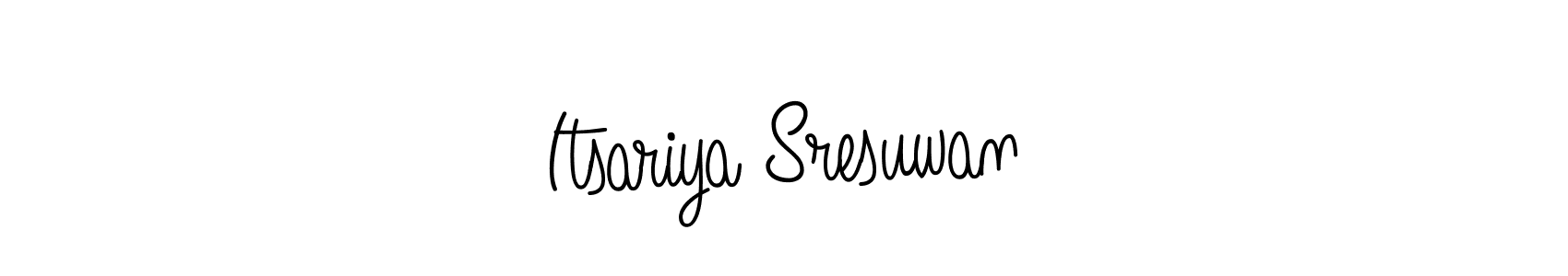 Angelique-Rose-font-FFP is a professional signature style that is perfect for those who want to add a touch of class to their signature. It is also a great choice for those who want to make their signature more unique. Get Itsariya Sresuwan name to fancy signature for free. Itsariya Sresuwan signature style 5 images and pictures png