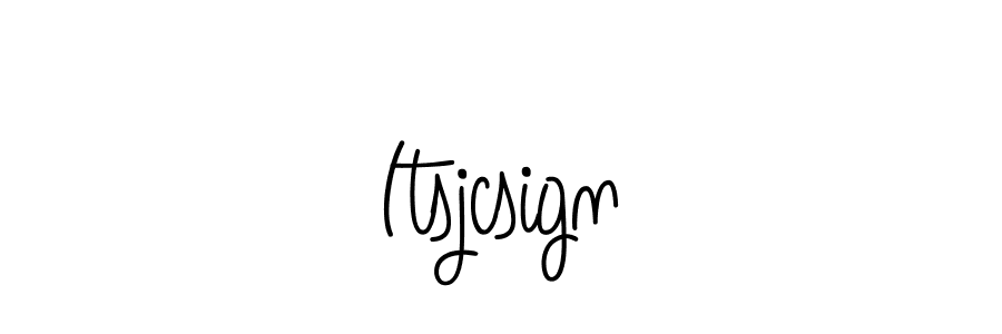 Make a beautiful signature design for name Itsjcsign. With this signature (Angelique-Rose-font-FFP) style, you can create a handwritten signature for free. Itsjcsign signature style 5 images and pictures png