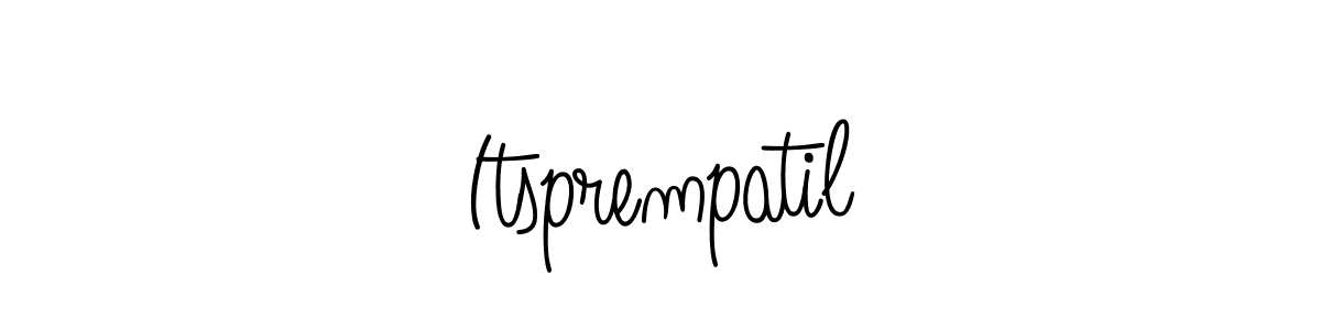 You should practise on your own different ways (Angelique-Rose-font-FFP) to write your name (Itsprempatil) in signature. don't let someone else do it for you. Itsprempatil signature style 5 images and pictures png