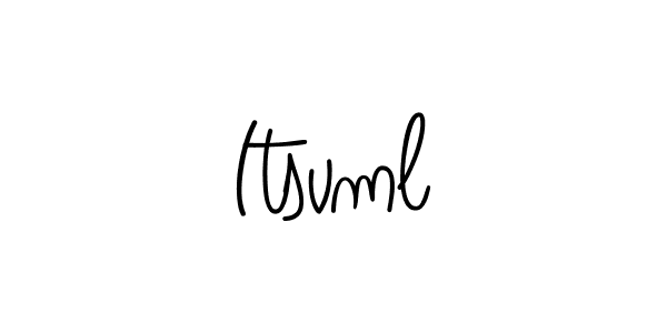 How to make Itsvml name signature. Use Angelique-Rose-font-FFP style for creating short signs online. This is the latest handwritten sign. Itsvml signature style 5 images and pictures png