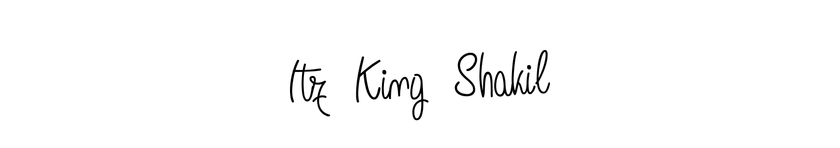 if you are searching for the best signature style for your name Itz  King  Shakil. so please give up your signature search. here we have designed multiple signature styles  using Angelique-Rose-font-FFP. Itz  King  Shakil signature style 5 images and pictures png