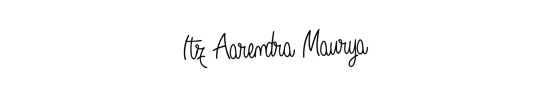 How to make Itz Aarendra Maurya signature? Angelique-Rose-font-FFP is a professional autograph style. Create handwritten signature for Itz Aarendra Maurya name. Itz Aarendra Maurya signature style 5 images and pictures png