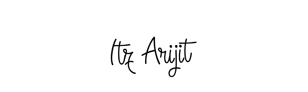 if you are searching for the best signature style for your name Itz Arijit. so please give up your signature search. here we have designed multiple signature styles  using Angelique-Rose-font-FFP. Itz Arijit signature style 5 images and pictures png