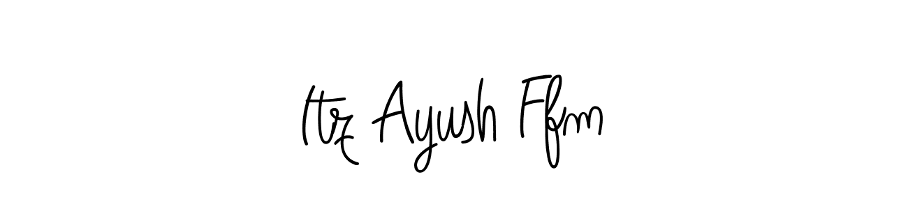 How to make Itz Ayush Ffm signature? Angelique-Rose-font-FFP is a professional autograph style. Create handwritten signature for Itz Ayush Ffm name. Itz Ayush Ffm signature style 5 images and pictures png