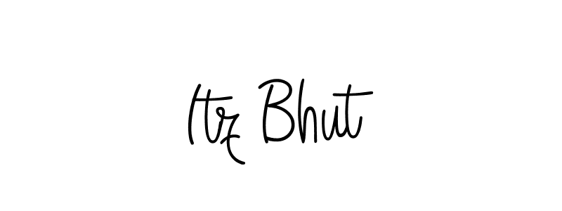 The best way (Angelique-Rose-font-FFP) to make a short signature is to pick only two or three words in your name. The name Itz Bhut include a total of six letters. For converting this name. Itz Bhut signature style 5 images and pictures png