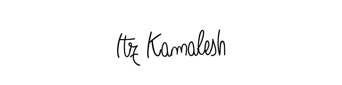 How to make Itz Kamalesh name signature. Use Angelique-Rose-font-FFP style for creating short signs online. This is the latest handwritten sign. Itz Kamalesh signature style 5 images and pictures png