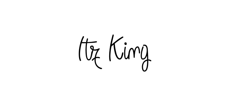 How to make Itz King signature? Angelique-Rose-font-FFP is a professional autograph style. Create handwritten signature for Itz King name. Itz King signature style 5 images and pictures png