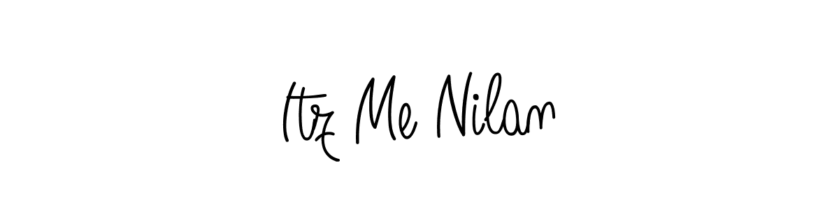 if you are searching for the best signature style for your name Itz Me Nilan. so please give up your signature search. here we have designed multiple signature styles  using Angelique-Rose-font-FFP. Itz Me Nilan signature style 5 images and pictures png